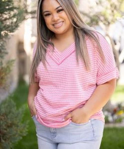 Boutique Simplified Groovy Knit Short Sleeve