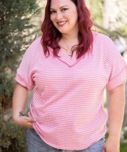 Boutique Simplified Groovy Knit Short Sleeve