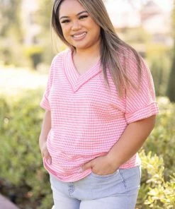 Boutique Simplified Groovy Knit Short Sleeve