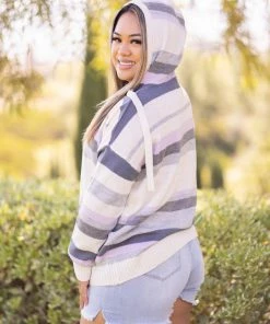 Boutique Simplified Sweet Lavender Hoodie Tops