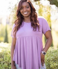 Boutique Simplified Be My Baby-Doll In Dusty Lavender 9 Boutique Simplified Be My Baby-Doll In Dusty Lavender