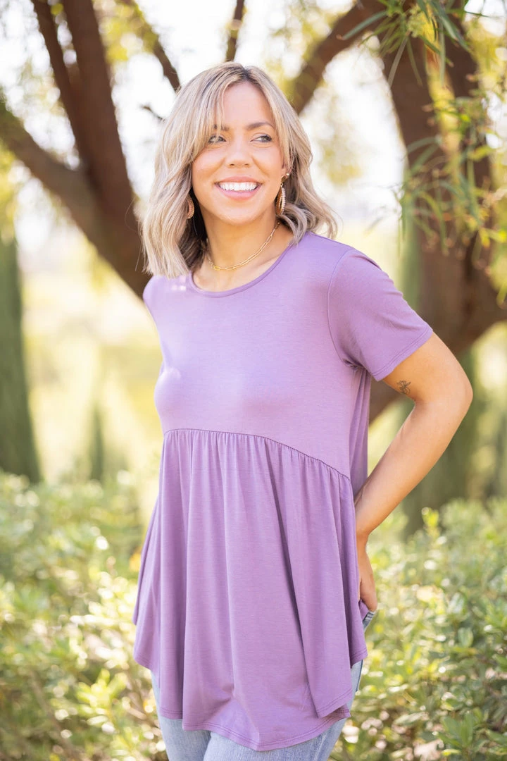 Boutique Simplified Be My Baby-Doll In Dusty Lavender 1 Boutique Simplified Be My Baby-Doll In Dusty Lavender