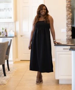 Boutique Simplified Amazed By You Black Maxi Dress Apparel