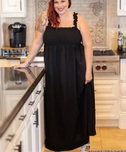 Boutique Simplified Amazed By You Black Maxi Dress Apparel