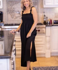 Boutique Simplified Amazed By You Black Maxi Dress Apparel