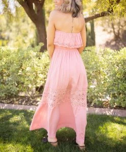 Boutique Simplified Wish You Well Strapless Maxi