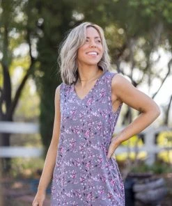 Boutique Simplified Nurtured By Nature Sleeveless Top Apparel