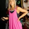 Boutique Simplified Just Breathe Open Back Tank - Hot Pink