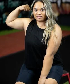 Boutique Simplified Apparel Totally Balanced Black Tank