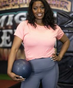 Boutique Simplified Apparel Havin' Fun Crop Top - Coral