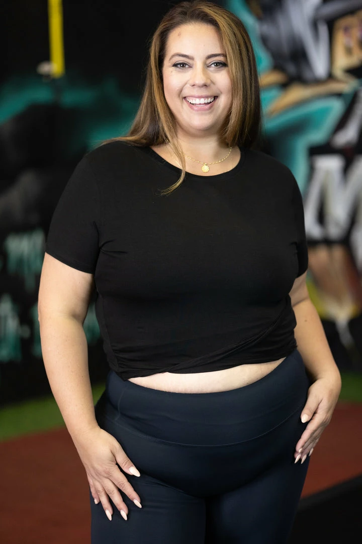 Boutique Simplified Havin' Fun Crop Top - Black 5 Boutique Simplified Havin' Fun Crop Top - Black