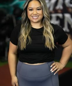 Boutique Simplified Havin' Fun Crop Top - Black 7 Boutique Simplified Havin' Fun Crop Top - Black