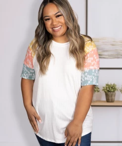 Boutique Simplified Fresh As A Daisy Raglan