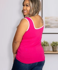 Boutique Simplified Strawberry Emotions Tank Apparel