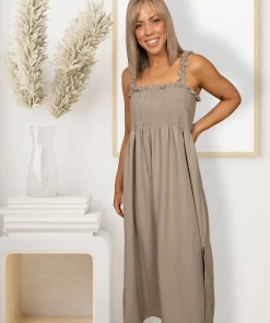 Boutique Simplified Apparel Amazed By You Olive Maxi Dress