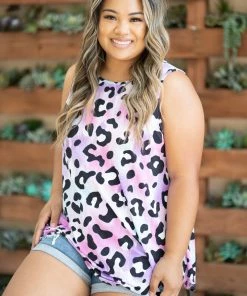 Boutique Simplified Plum Crazy Sleeveless Top