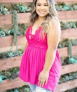 Boutique Simplified Complete Me Tunic - Hot Pink Apparel