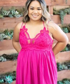 Boutique Simplified Complete Me Tunic - Hot Pink Apparel