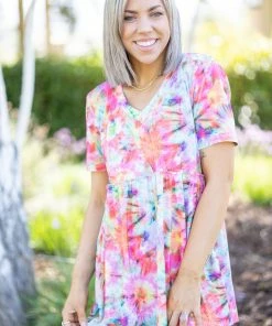 Boutique Simplified Kaleidoscope Of Love Babydoll Apparel