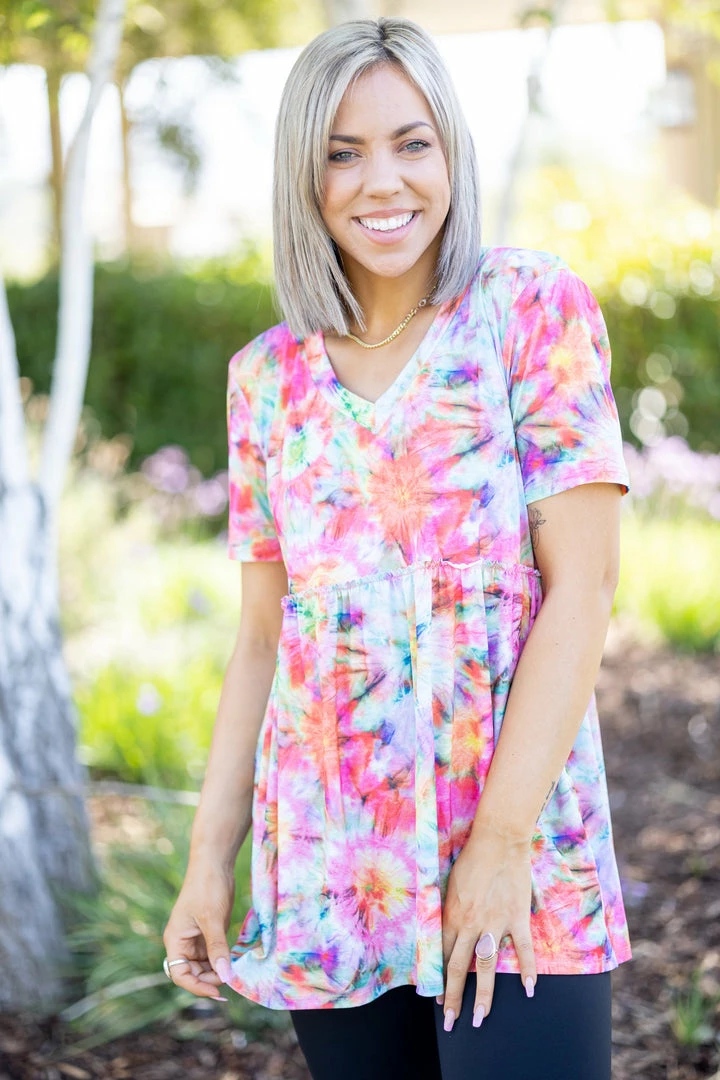 Boutique Simplified Kaleidoscope Of Love Babydoll Apparel 2 Boutique Simplified Kaleidoscope Of Love Babydoll Apparel