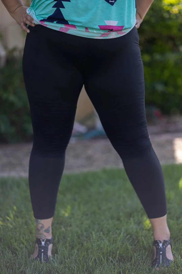 Boutique Simplified Black Moto Leggings 5 Boutique Simplified Black Moto Leggings