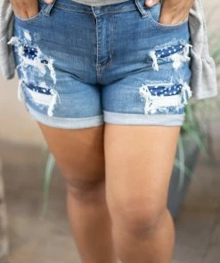 Boutique Simplified Seeing Stars Judy Blue Shorts Apparel