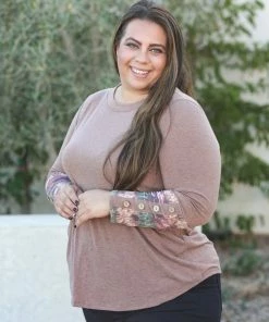 Boutique Simplified Sedona Sunrise Long Sleeve Top