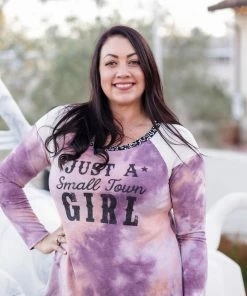 Boutique Simplified Just A Small Town Girl Long Sleeve Top