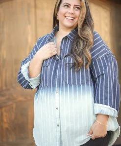 Boutique Simplified Denim Perfection Button Down Tunic 8 Boutique Simplified Denim Perfection Button Down Tunic