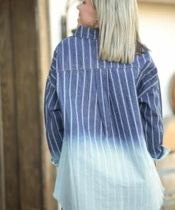 Boutique Simplified Denim Perfection Button Down Tunic 7 Boutique Simplified Denim Perfection Button Down Tunic