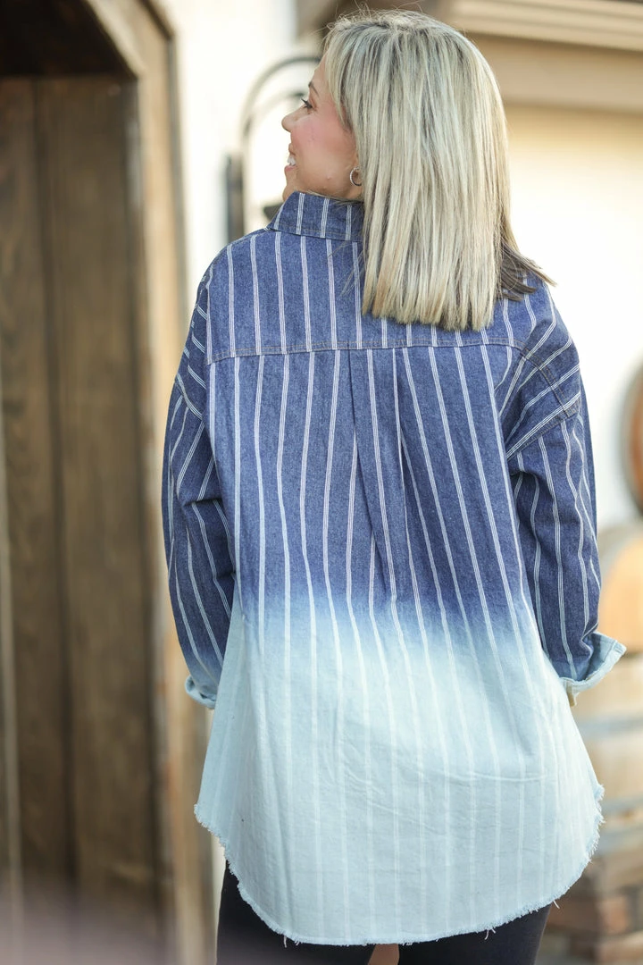 Boutique Simplified Denim Perfection Button Down Tunic 3 Boutique Simplified Denim Perfection Button Down Tunic