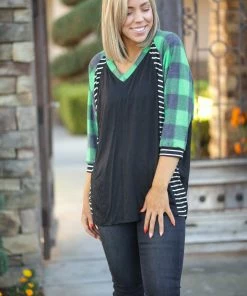 Boutique Simplified Jet Setter 3/4 Sleeve Top 7 Boutique Simplified Jet Setter 3/4 Sleeve Top