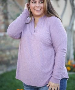 Boutique Simplified Smokey Lavender Thumbhole Gabby