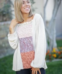Boutique Simplified Blissful Times Boho Top