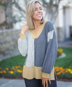 Boutique Simplified Ultimate Colorblock Sweater