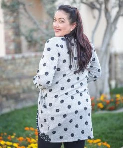 Boutique Simplified Too Dot To Handle Hacci Cardigan 8 Boutique Simplified Too Dot To Handle Hacci Cardigan