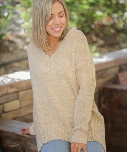 Boutique Simplified Maldive Sands Popcorn Sweater