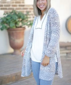 Boutique Simplified Sand Meets The Snow Cardigan