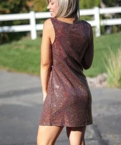 Boutique Simplified Dance With Me Sequin Dress