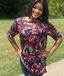 Boutique Simplified Burst Of Color Short Sleeve Top 13 Boutique Simplified Burst Of Color Short Sleeve Top