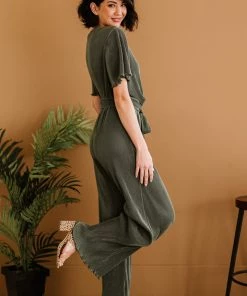 Trendsi Opera House Pleated Jumpsuit Apparel