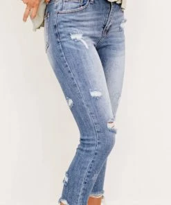 Trendsi Apparel RISEN Simone High Rise Distressed Raw Hem Skinny Jeans 14 Trendsi Apparel RISEN Simone High Rise Distressed Raw Hem Skinny Jeans