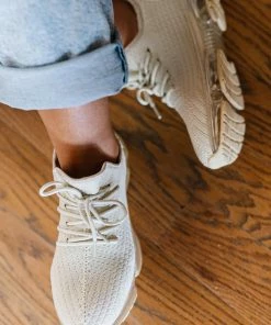 Trendsi Morning Run Athletic Sneakers In Beige Apparel