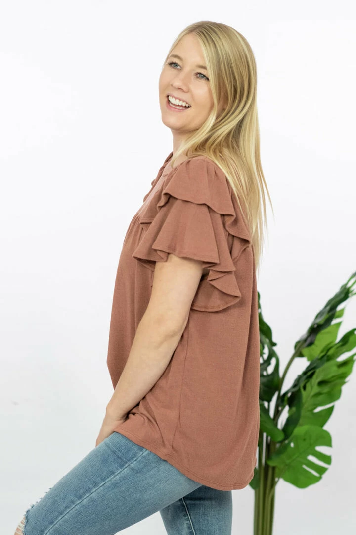 Trendsi Apparel Here We Go Flutter Sleeve Blouse 11 Trendsi Apparel Here We Go Flutter Sleeve Blouse