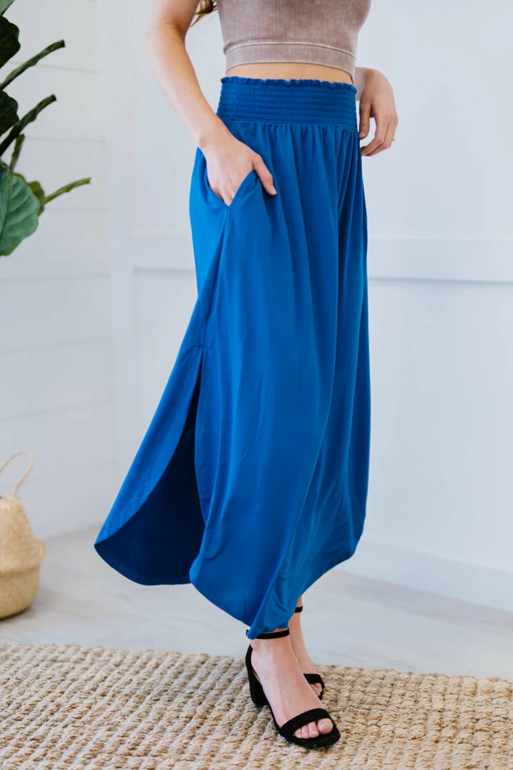 Trendsi Hanley Midi Skirt - Blue & Camel 5 Trendsi Hanley Midi Skirt - Blue & Camel