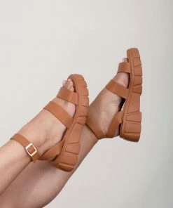 Trendsi Best Foot Forward Platform Sandals In Brown