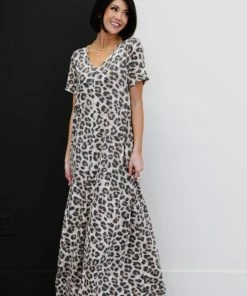 Trendsi Born To Be Wild Leopard Print Maxi Dress