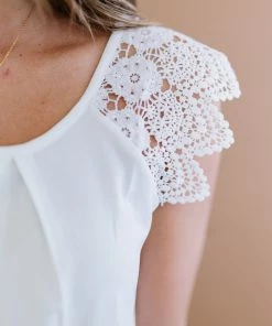 Trendsi Apparel Embrace Yourself Lace Sleeve Blouse