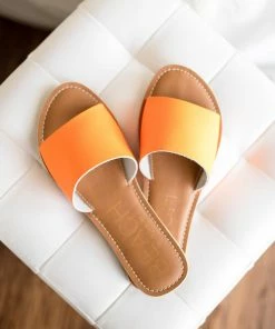 Matisse Cabana Sandal In Orange Neon