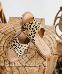 Naughty Monkey Caddo Sandals In Leopard Apparel